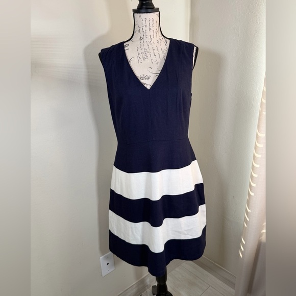 JB by Julie Brown Dresses & Skirts - JB by Julie Brown Navy and White Midi Dress